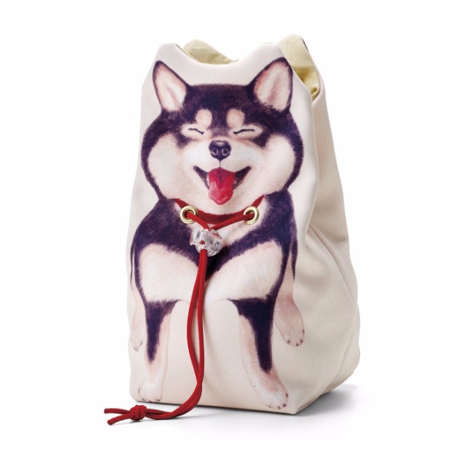 フェリシモ　ユーモア　YOU+MORE!　柴犬　のいやいや　巾着 柴犬のイヤイヤきんちゃく│YOU+MORE！│フェリシモ